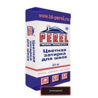 Цветная декоративная затирочная смесь Perel RL шоколадная Зима